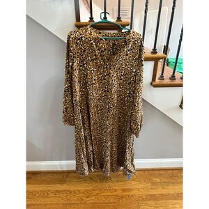 cupshe animal print‎ dress xl NWT